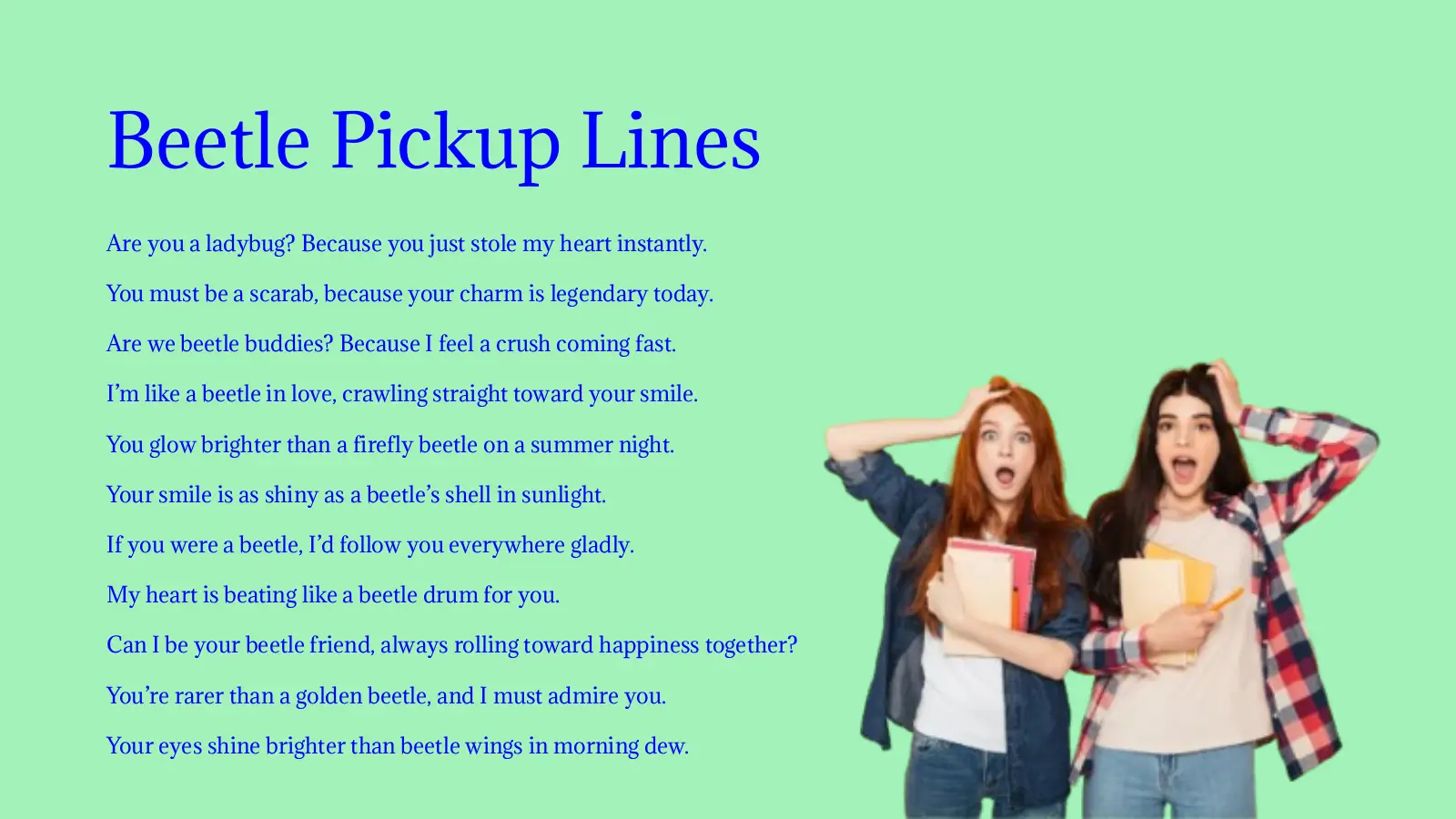 Beetle Pickup Lines in 2026