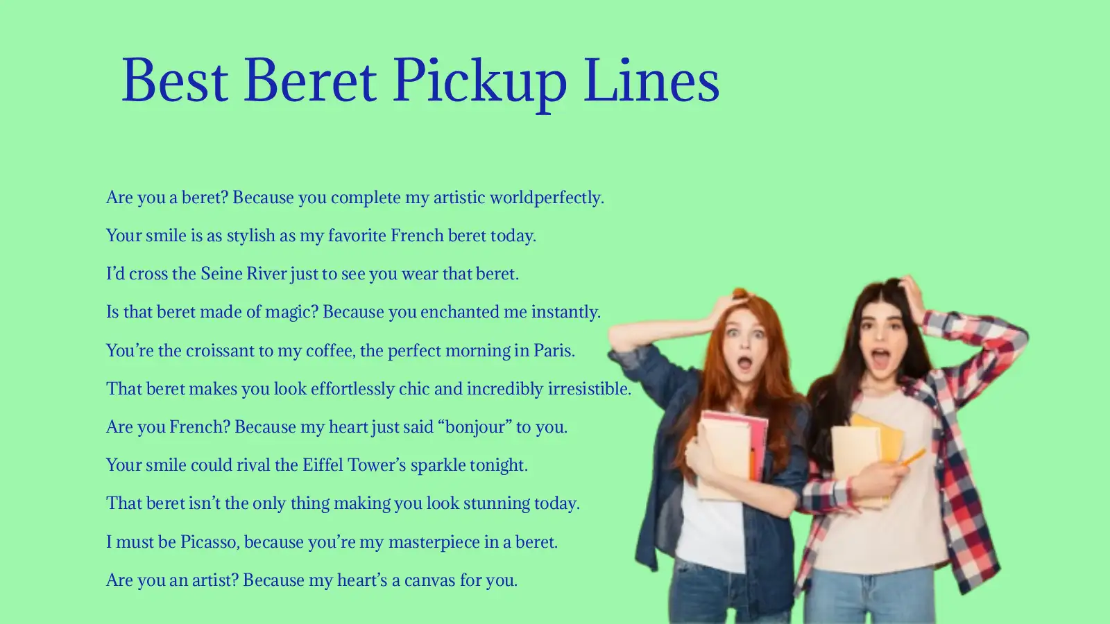 Best Beret Pickup Lines