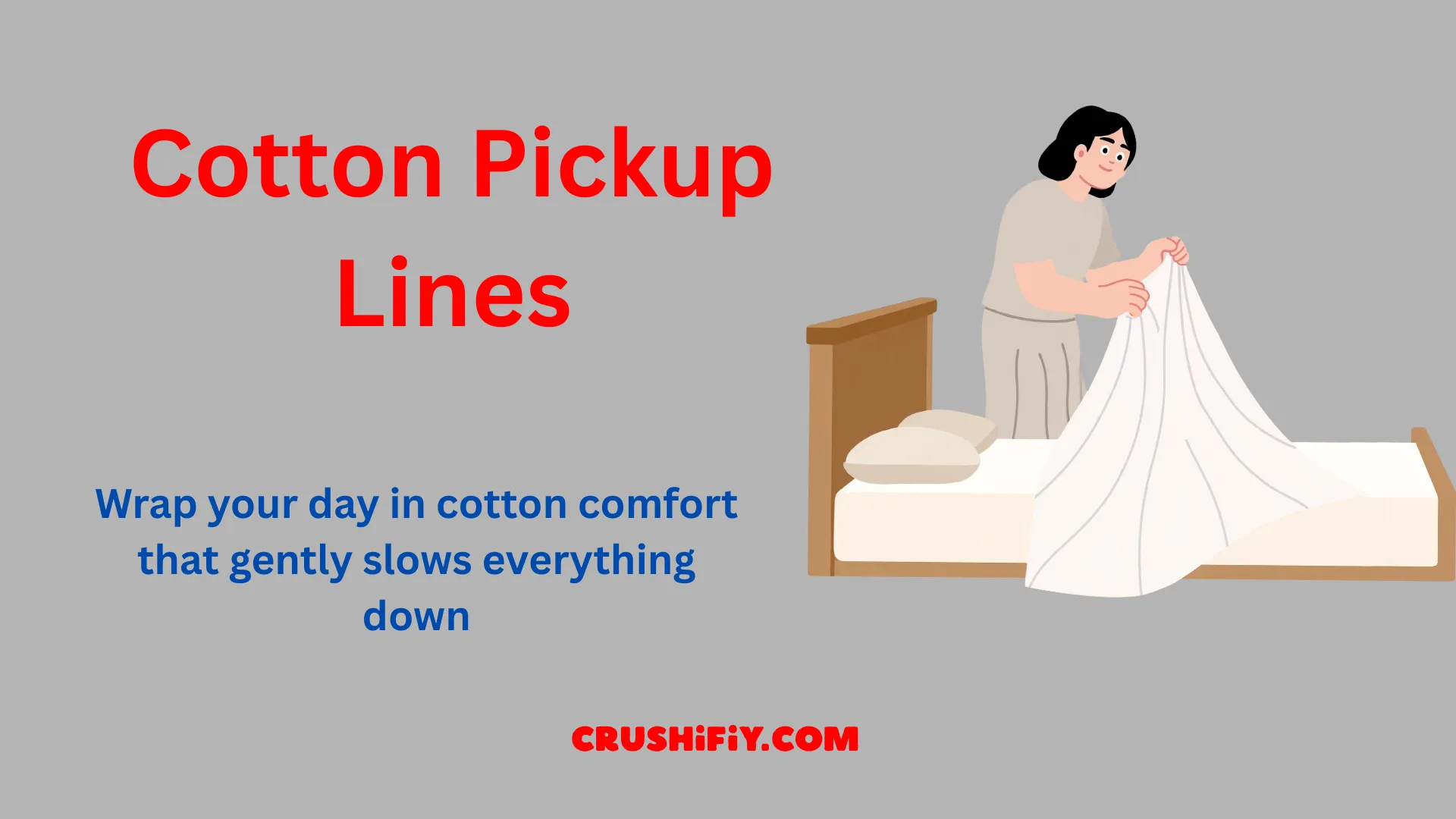 Cotton pickup lines concept with cotton fabrics and branding brainstorm scene