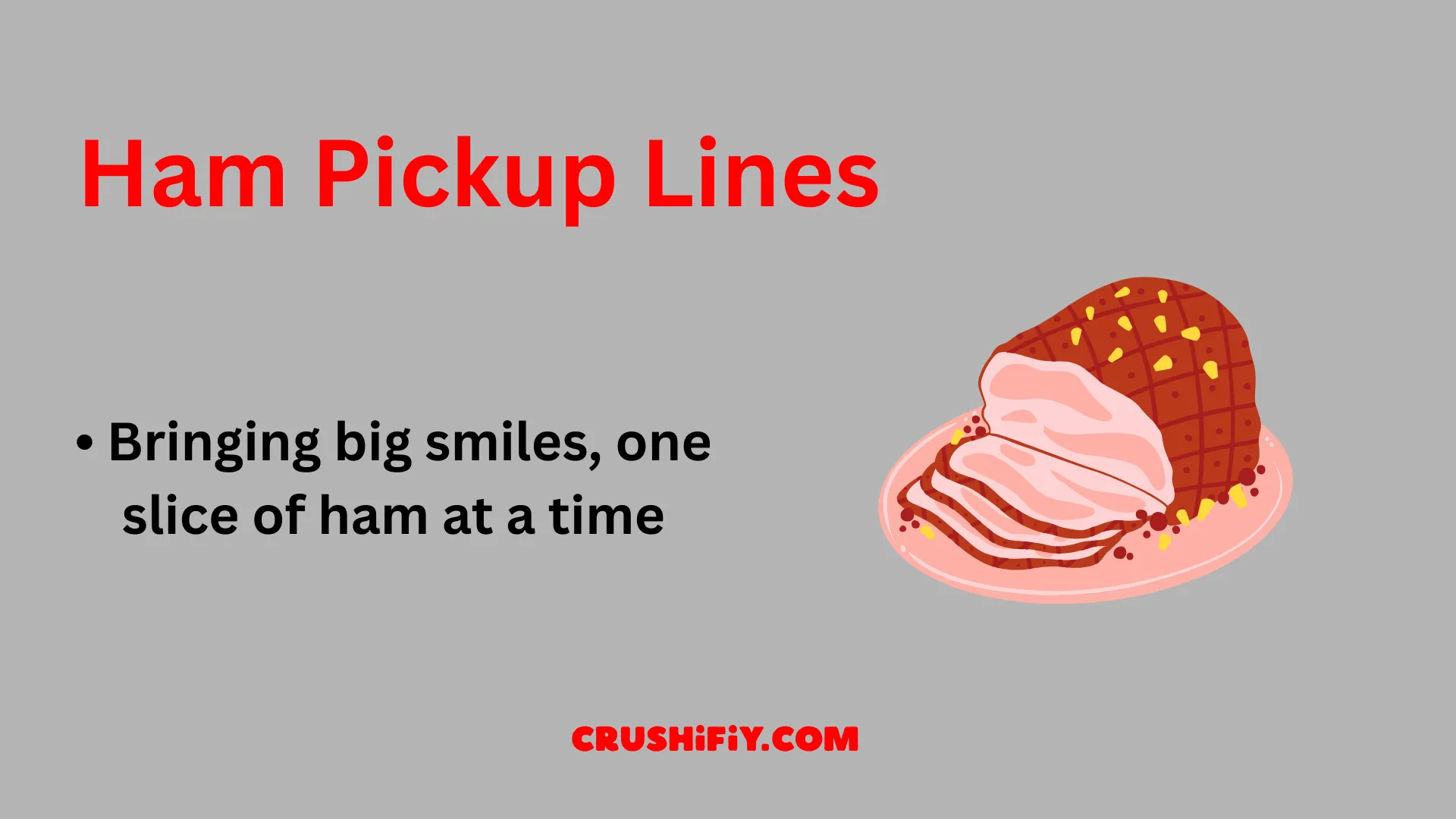 Funny Ham Pickup Lines