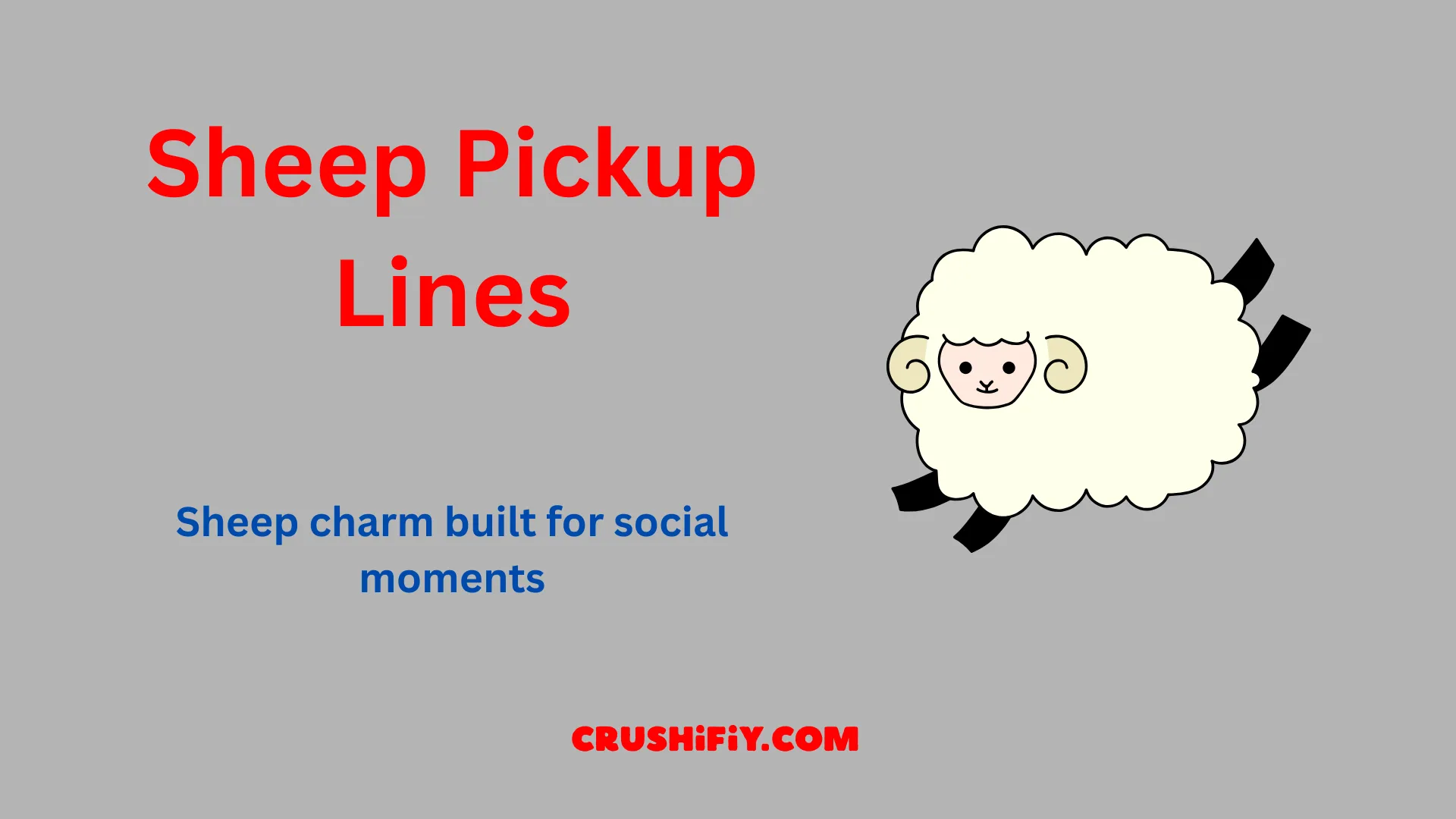 Sheep Pickup-Lines illustrated sheep scene showing creative brand slogan ideas