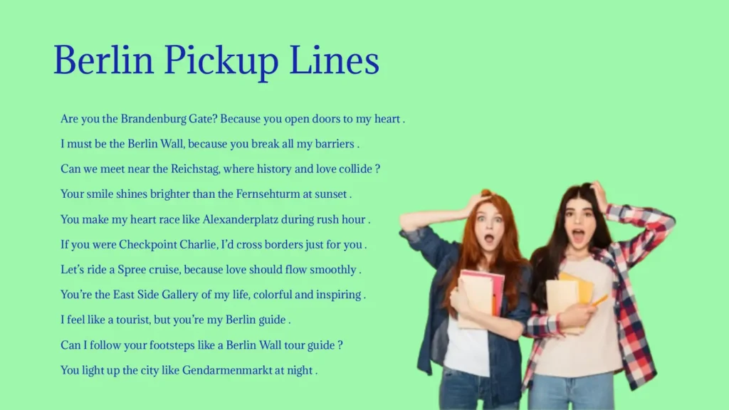 Berlin Pickup Lines in 2026