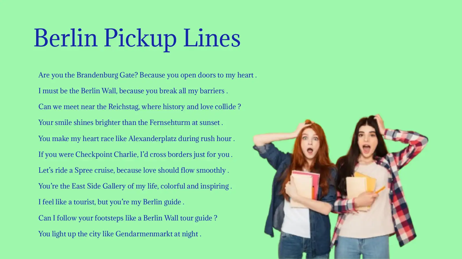 Berlin Pickup Lines in 2026