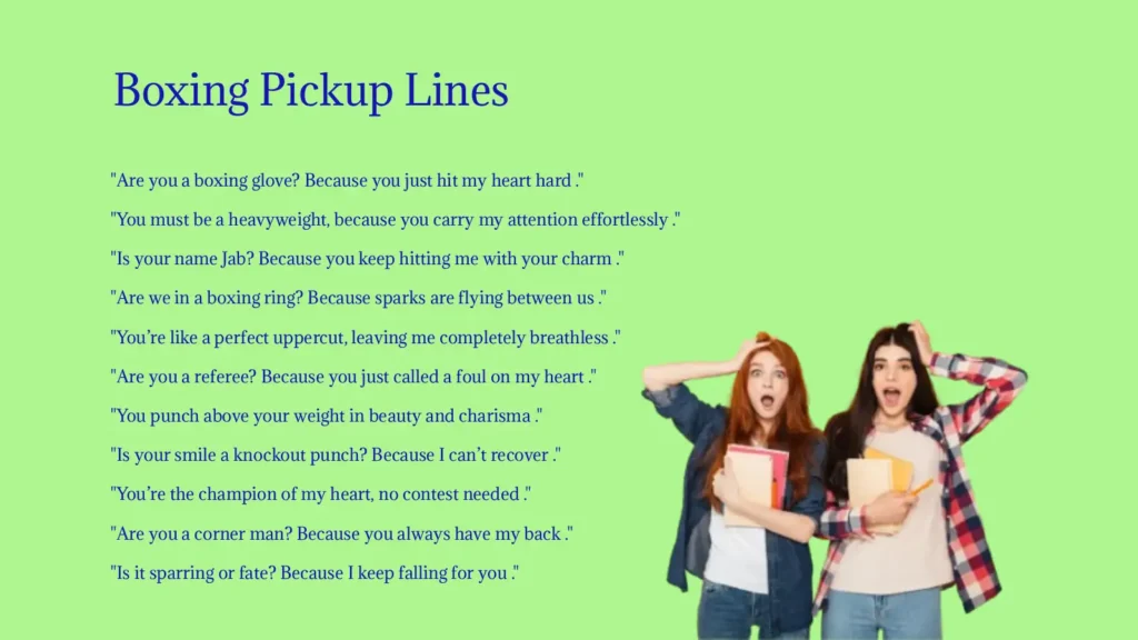 Boxing Pickup Lines