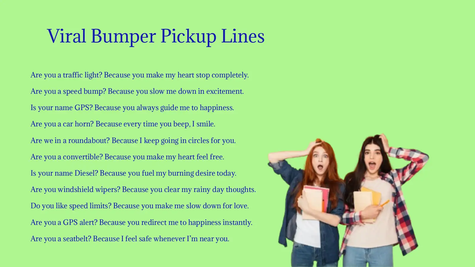 Viral Bumper Pickup Lines