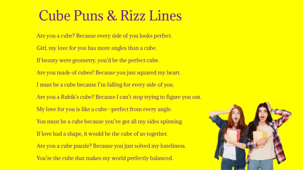 Cube Puns & Rizz Lines