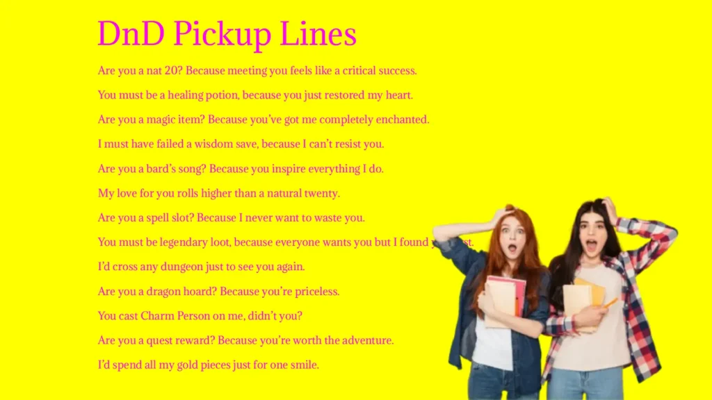 DnD Pickup Lines in 2026