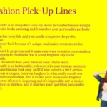 Fashion Pick-Up Lines in 2026