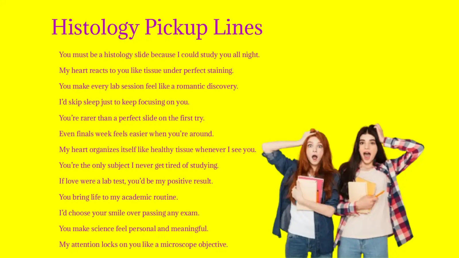 Funny Histology Pickup Lines You Need 2026