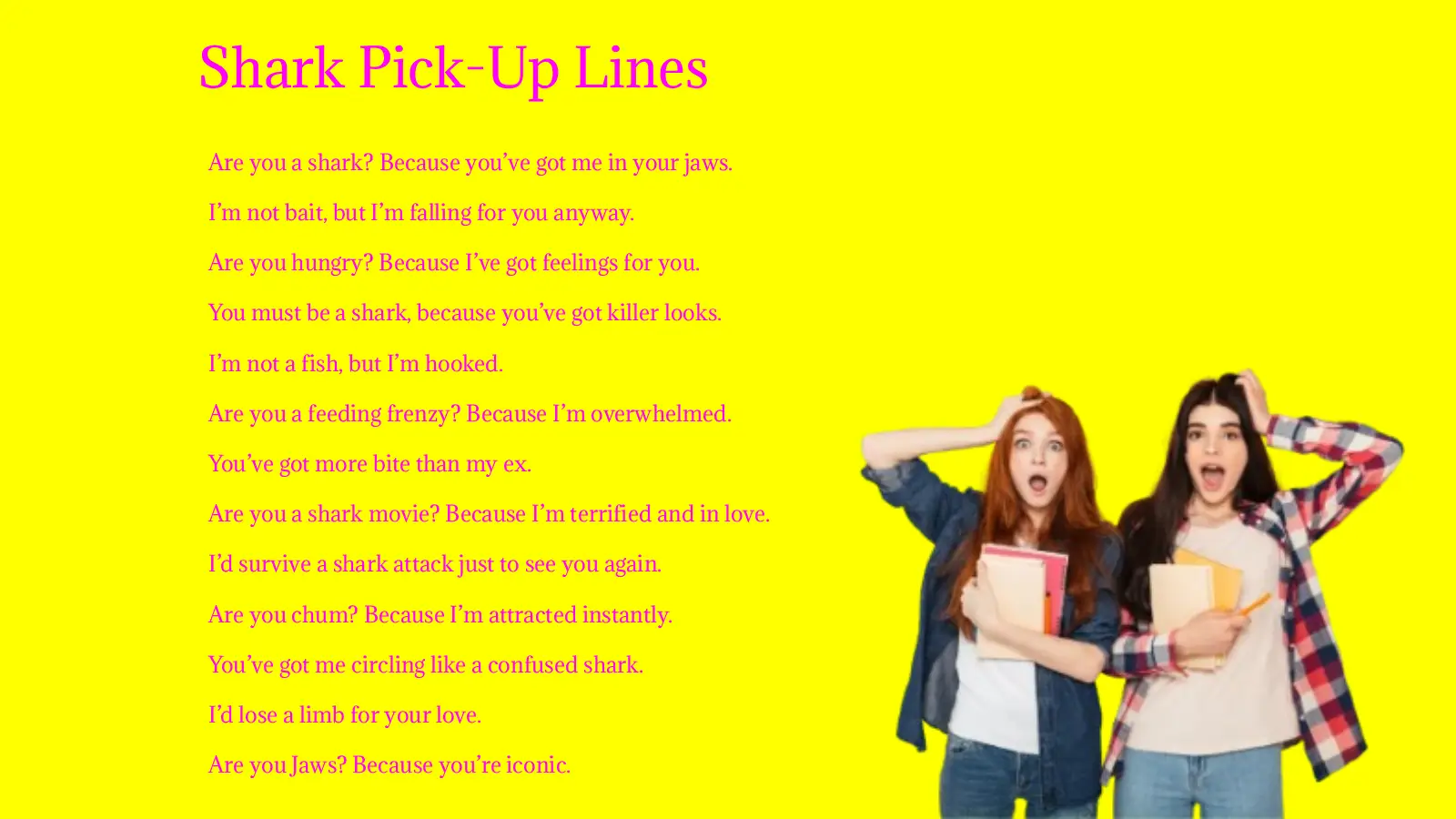 Shark Pick-Up Lines