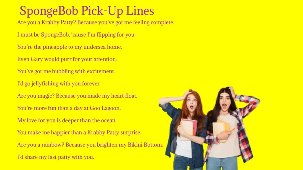 SpongeBob Pick-Up Lines 2026