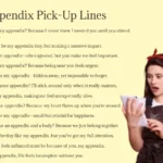 Appendix Pick-Up Lines