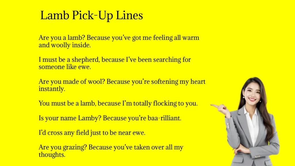 Lamb Pick-Up Lines