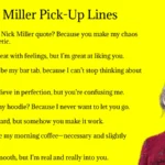 Nick Miller Pick-Up Lines