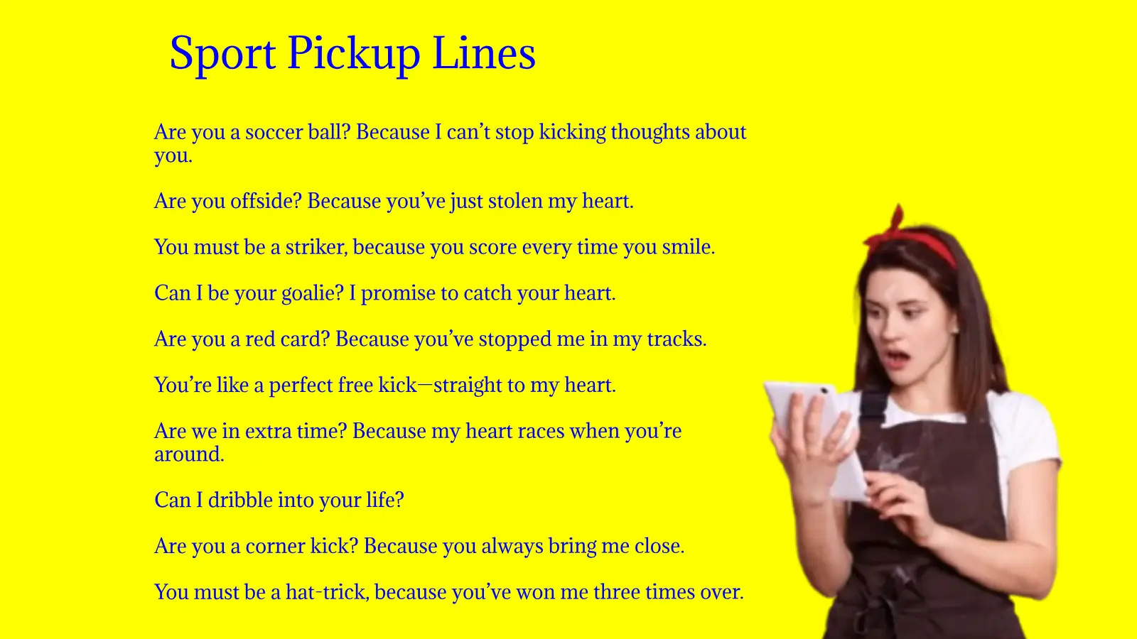 Sport Pickup Lines