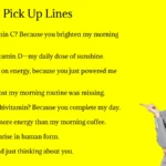 Vitamin Pick Up Lines