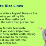 Fortnite Rizz Lines