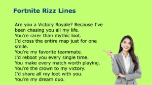 Fortnite Rizz Lines